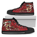 High Top Sneakers - Alice in Wonderland Gifts #102 Red