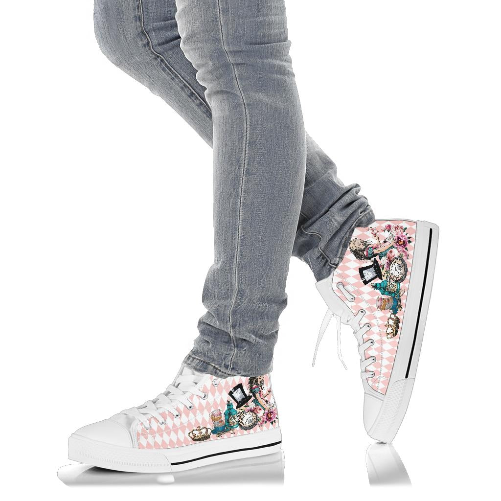 High Top Sneakers - Alice in Wonderland Gifts #103 Colorful 