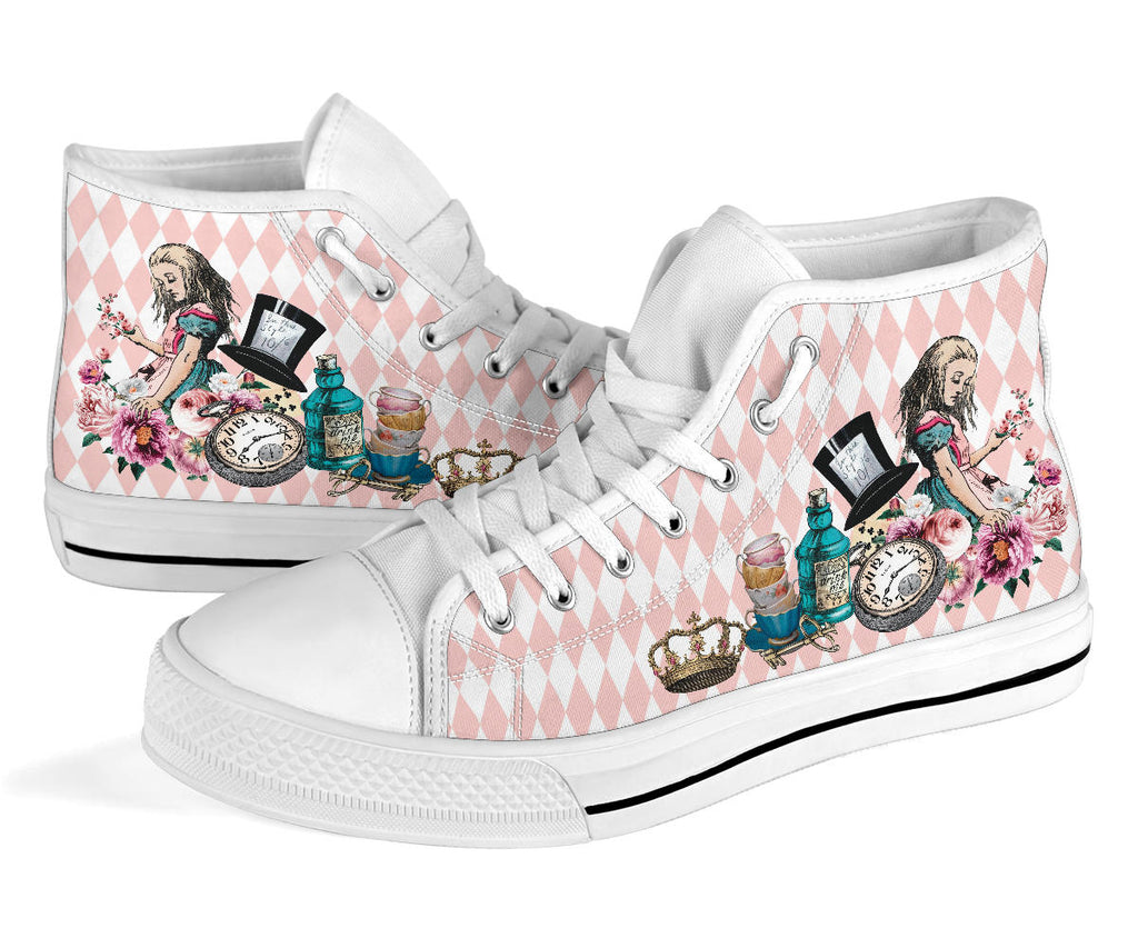 High Top Sneakers - Alice in Wonderland Gifts #103 Colorful 