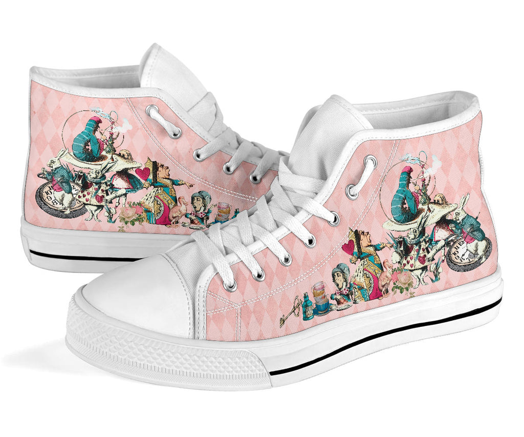 High Top Sneakers - Alice in Wonderland Gifts #106 Colorful 