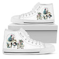 High Top Sneakers - Alice in Wonderland Gifts #42 White/Pink