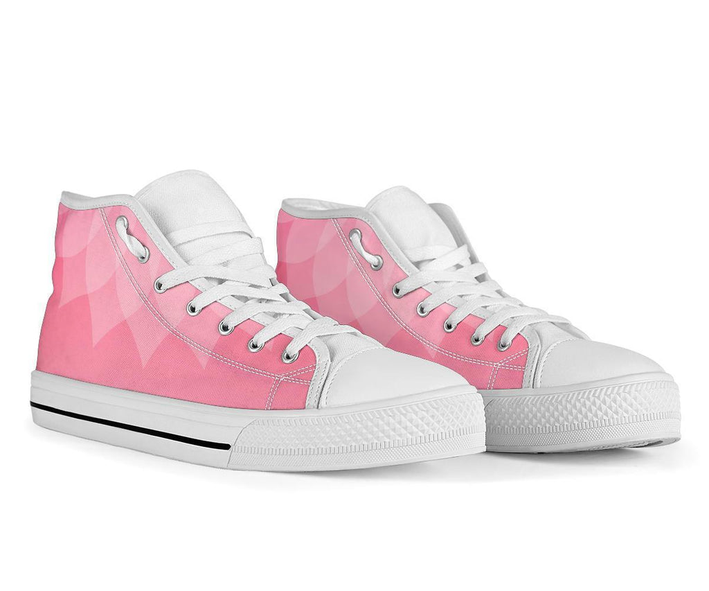 High Top Sneakers - Blush Pink Graphic | Custom High Top 