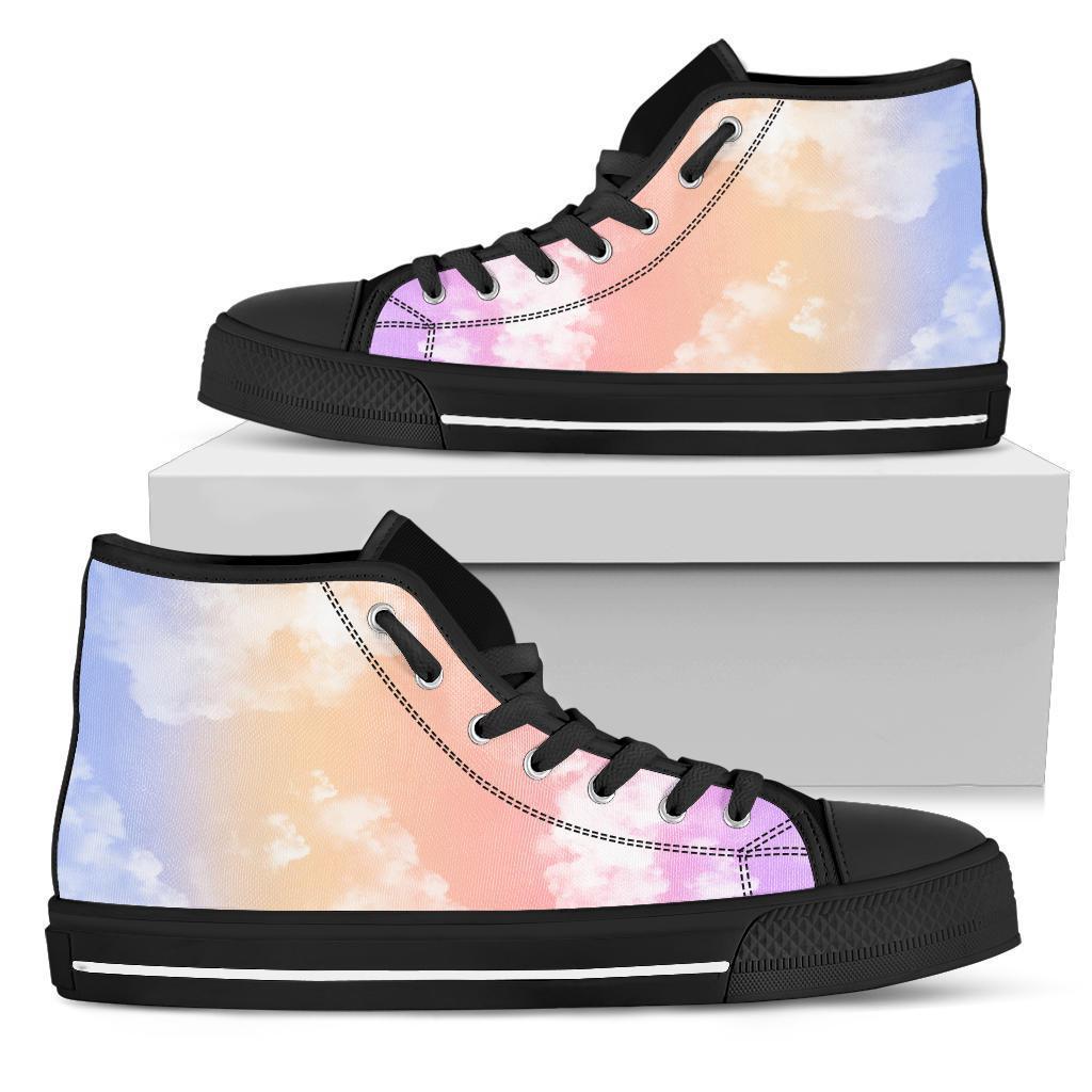 High Top Sneakers - Cloudy (Black) | Custom Sneakers Women 