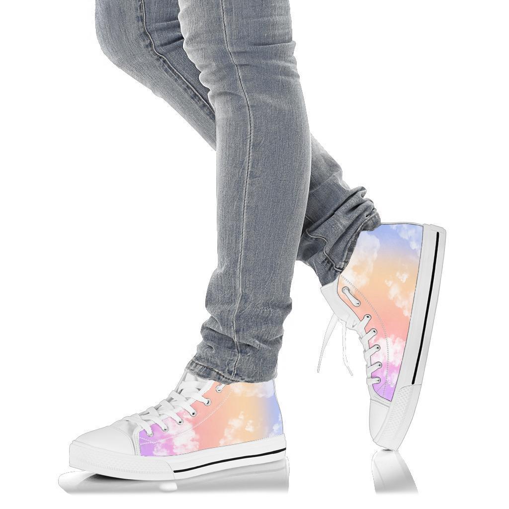 High Top Sneakers - Cloudy (White) | Custom Sneakers Women 