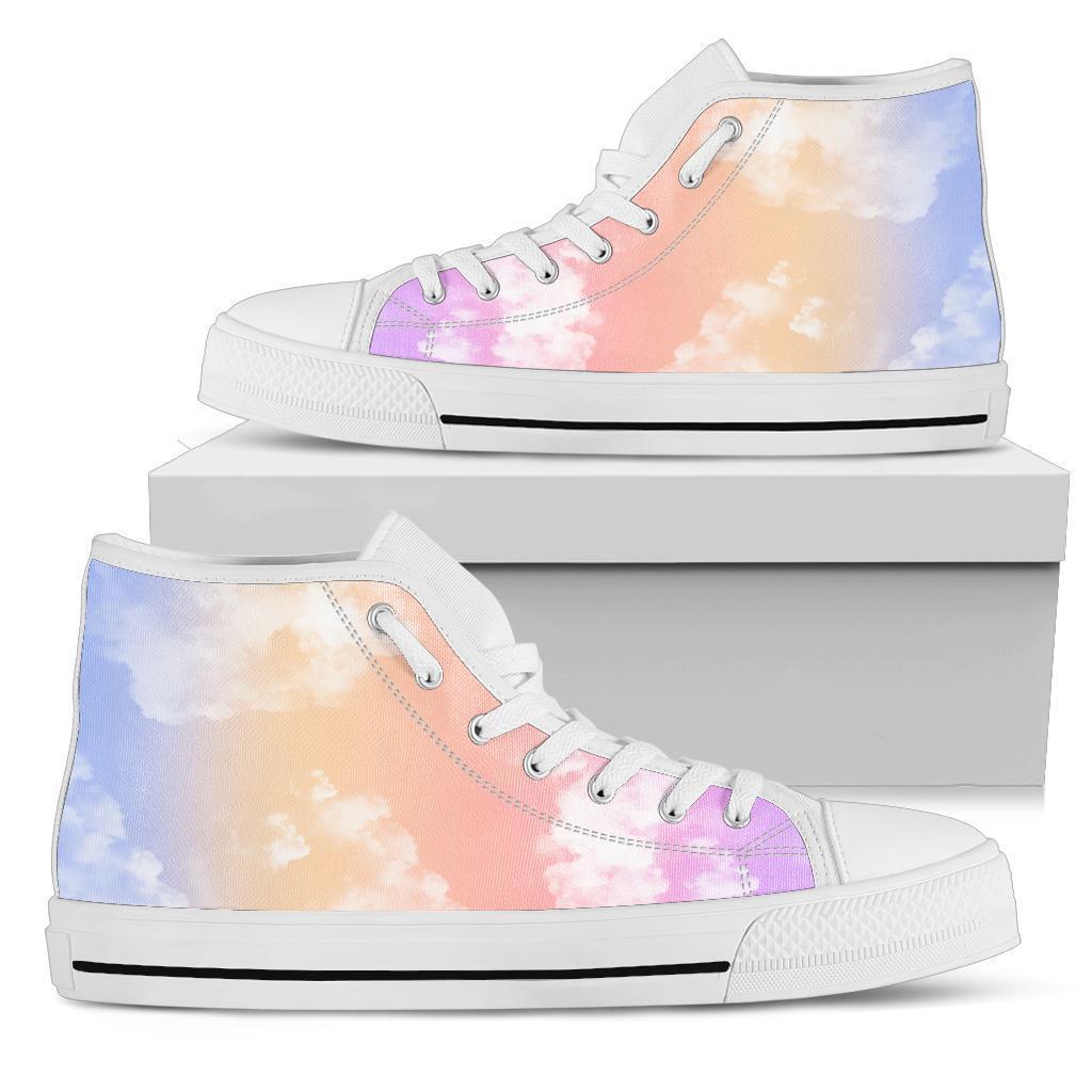 High Top Sneakers - Cloudy (White) | Custom Sneakers Women 