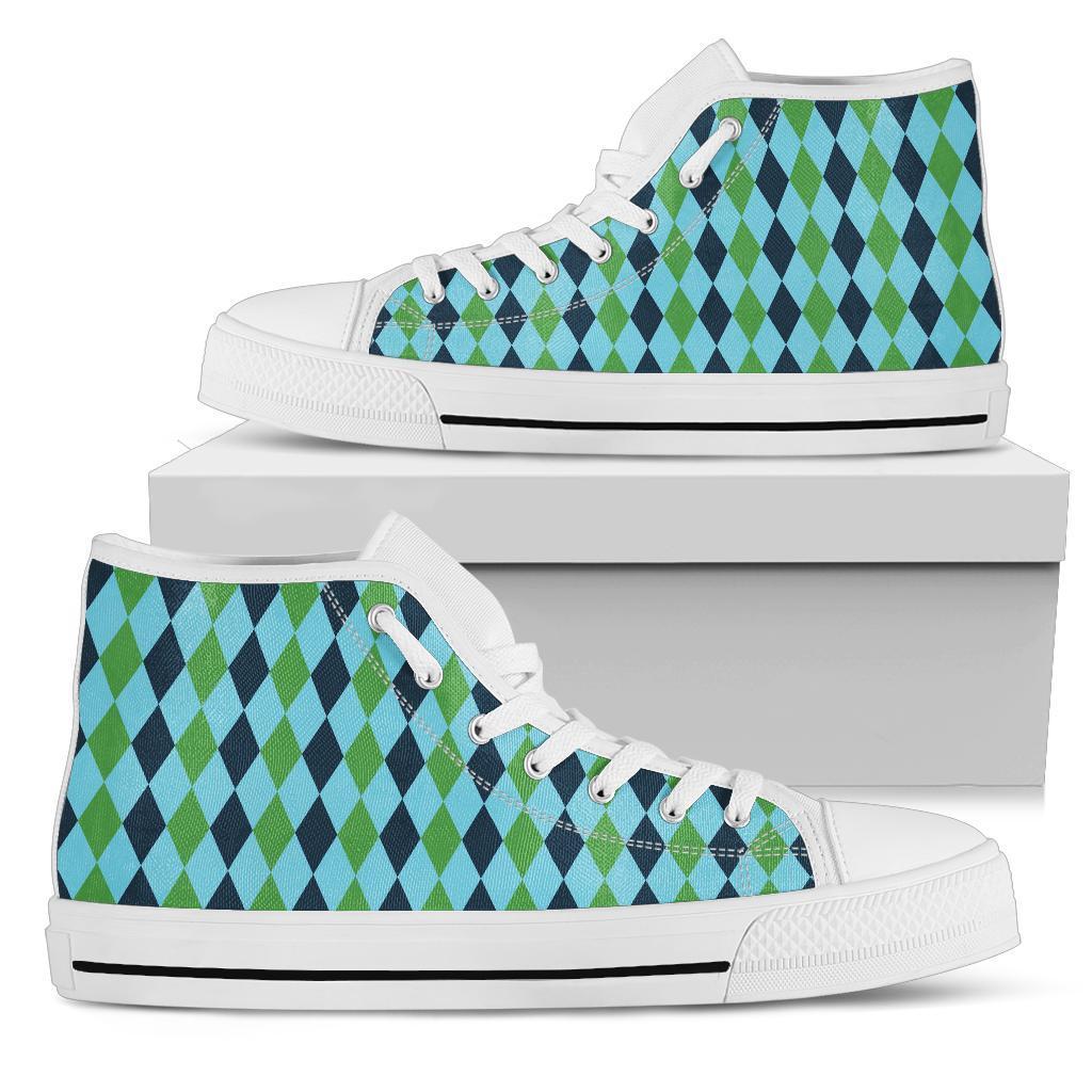High Top Sneakers - Diamonds | Custom High Top Shoes