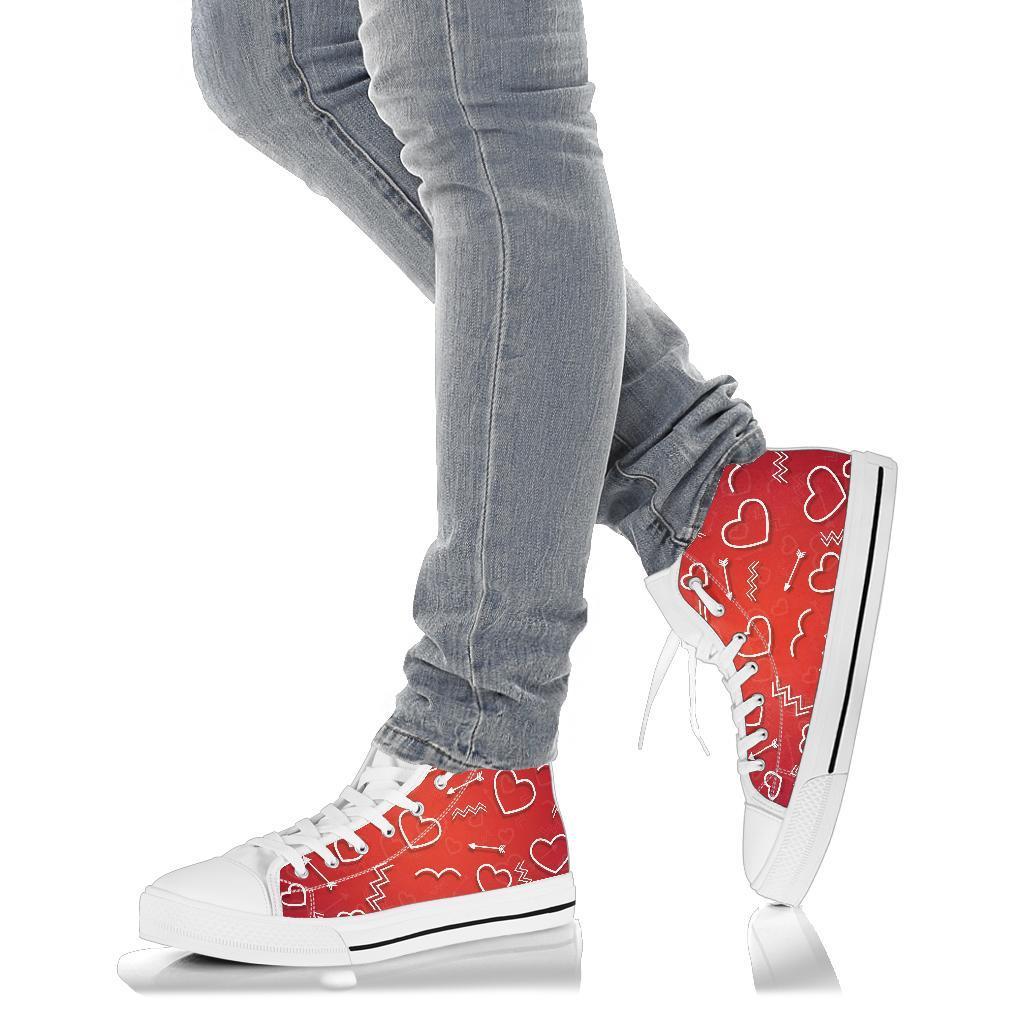 High Top Sneakers - Fall in Love | Custom High Top Shoes 