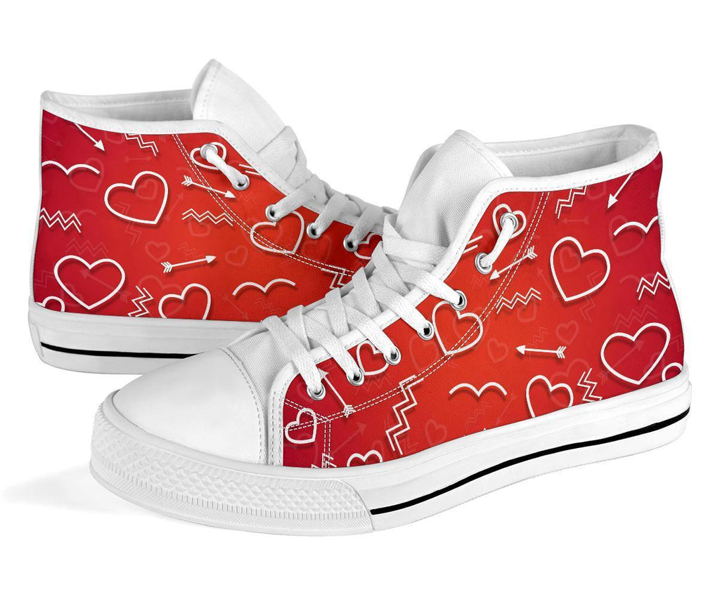 High Top Sneakers - Fall in Love | Custom High Top Shoes 