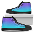 High Top Sneakers - Gradient in Purple and Turquoise | 