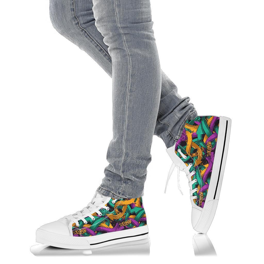 High Top Sneakers - Graffiti Fashion #11 | Custom Shoes 