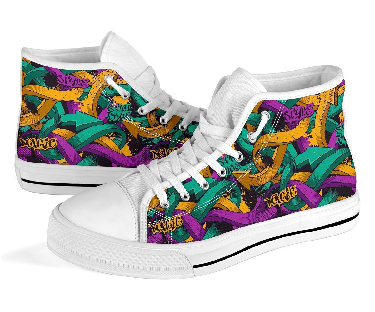 High Top Sneakers - Graffiti Fashion #11 | Custom Shoes 