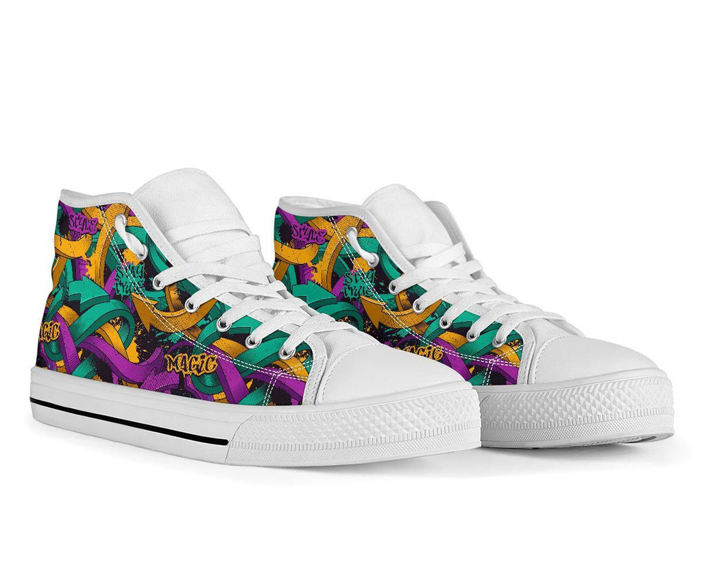High Top Sneakers - Graffiti Fashion #11 | Custom Shoes 