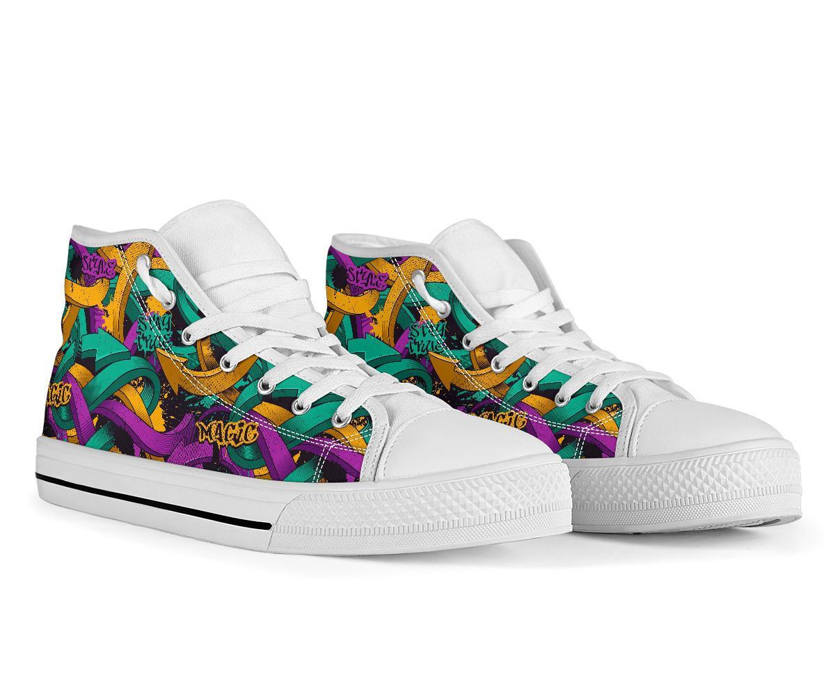 High Top Sneakers - Graffiti Fashion #11 | Custom Shoes 