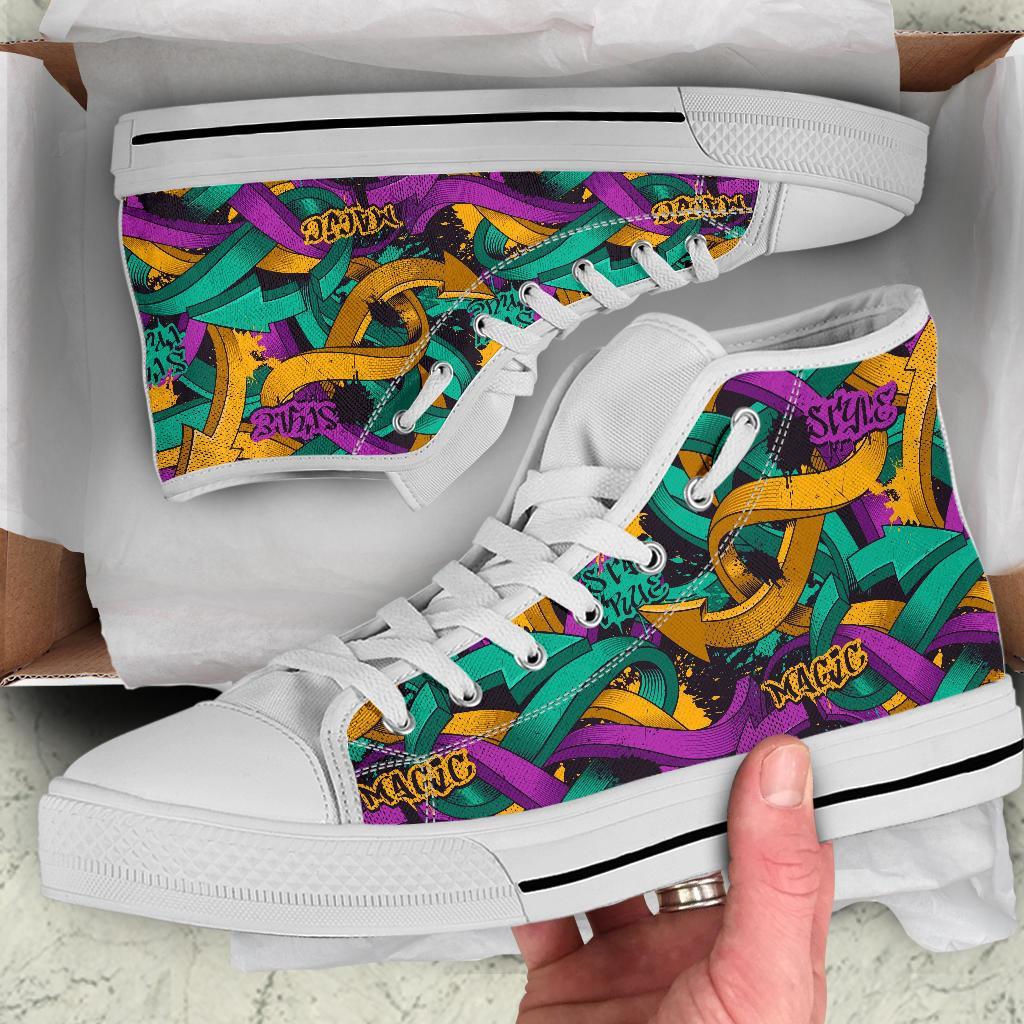 High Top Sneakers - Graffiti Fashion #11 | Custom Shoes 
