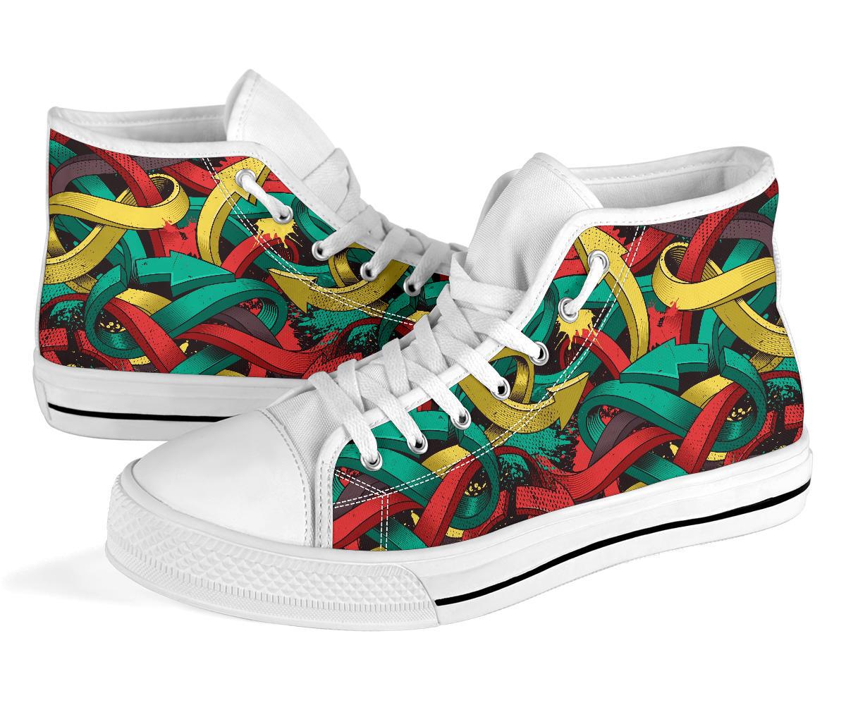 High Top Sneakers - Graffiti Fashion #12 | Custom Shoes 