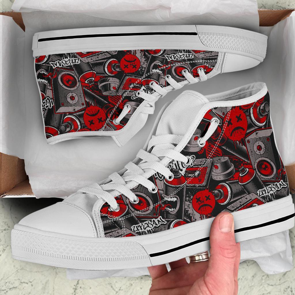 High Top Sneakers - Graffiti Fashion #21 | Custom Shoes 