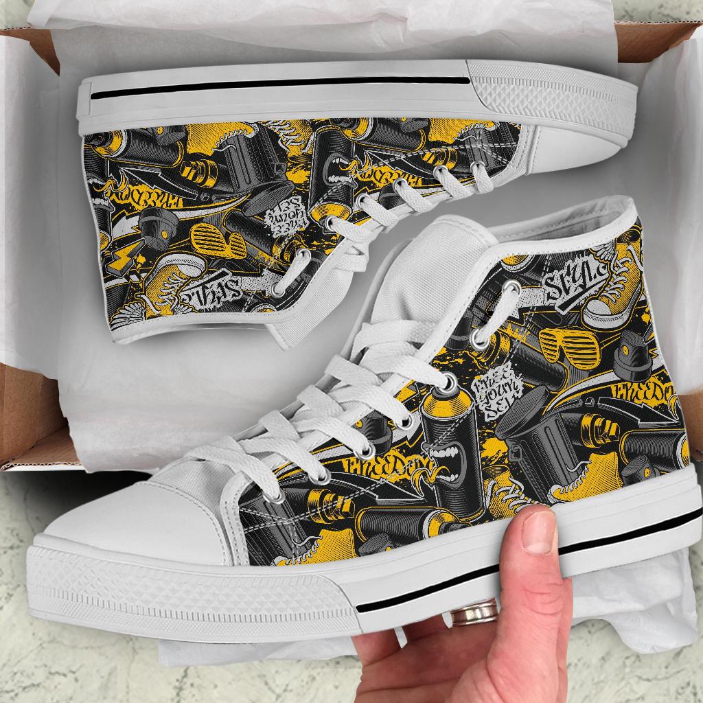 High Top Sneakers - Graffiti Fashion #22 | Custom Shoes 