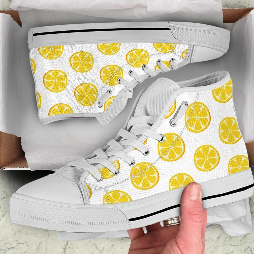 High Top Sneakers - Lemon Love | Custom High Top Shoes 