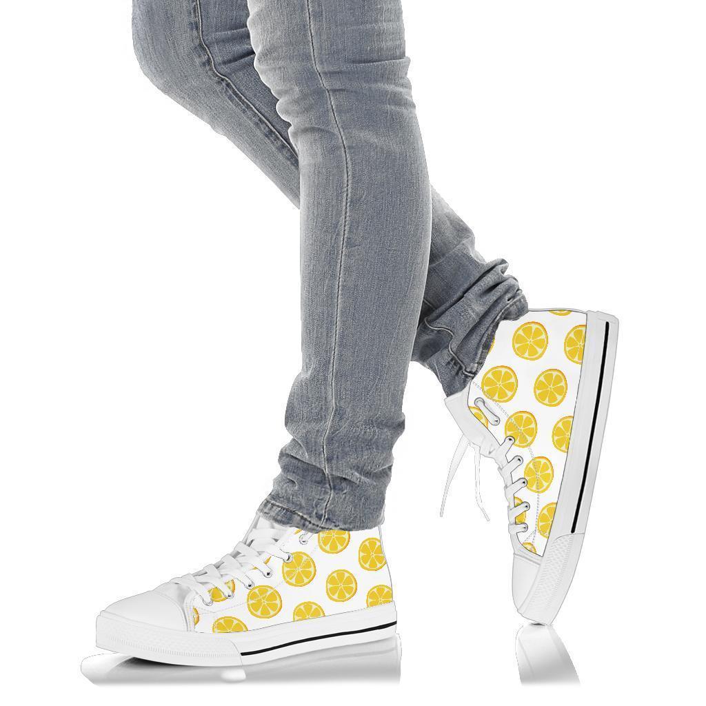 High Top Sneakers - Lemon Love | Custom High Top Shoes 