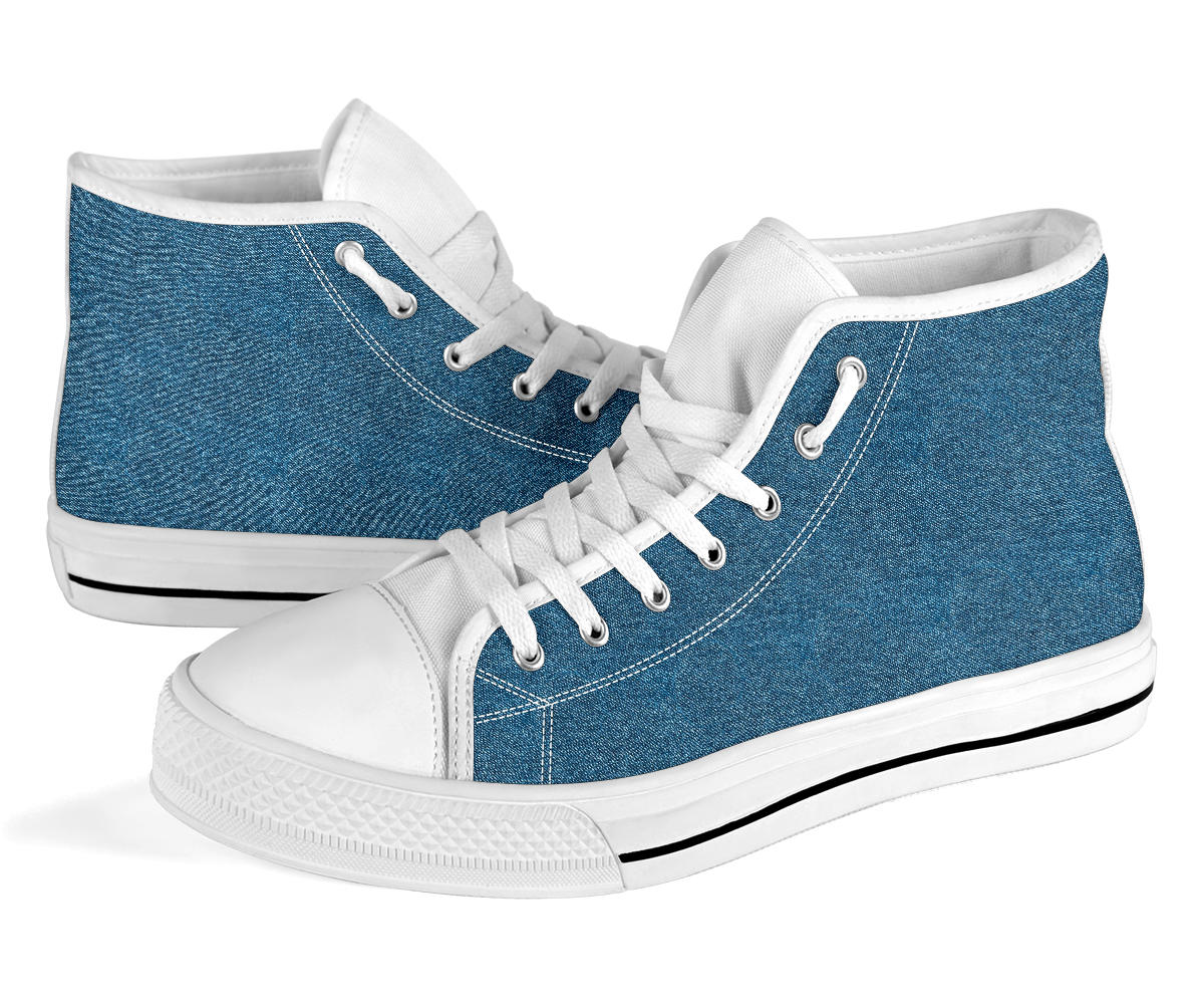 High Top Sneakers - Light Blue | Birthday Gifts Gift Idea
