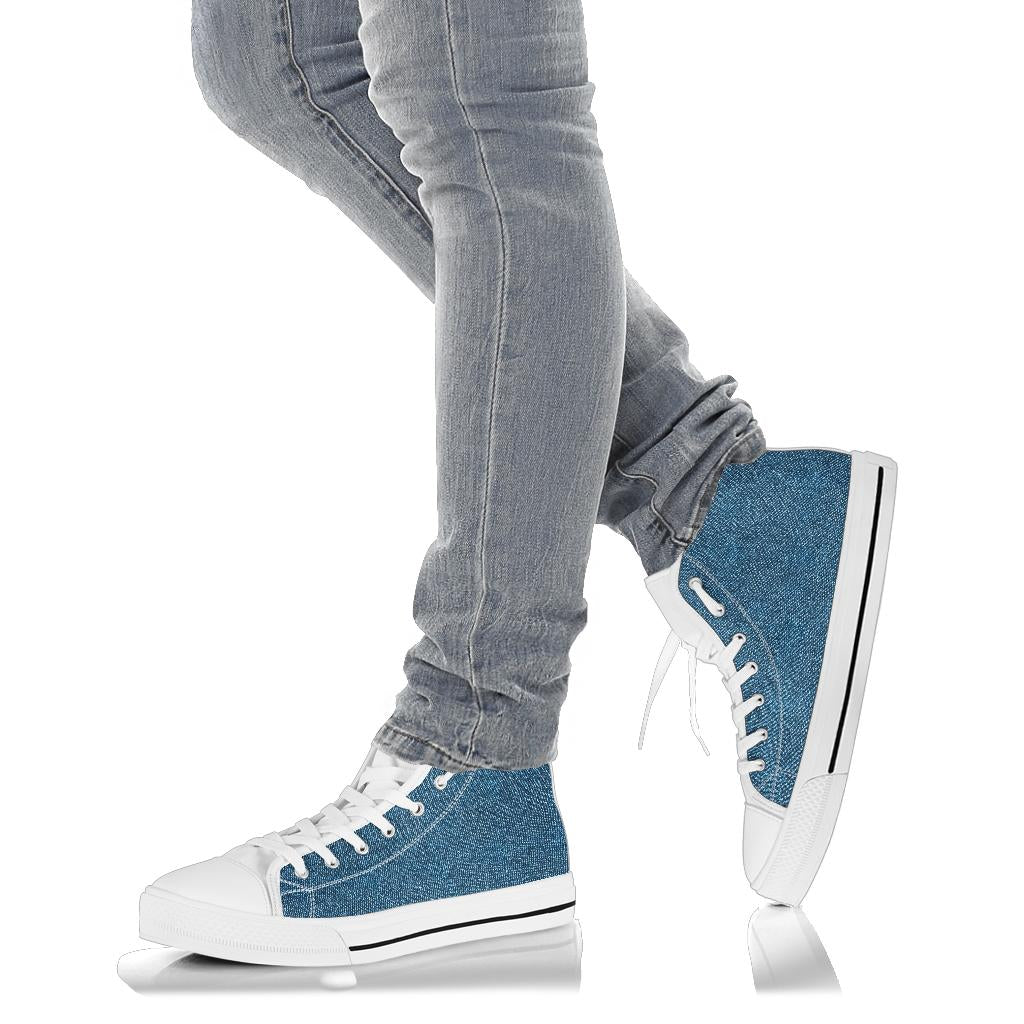 High Top Sneakers - Light Blue | Birthday Gifts Gift Idea