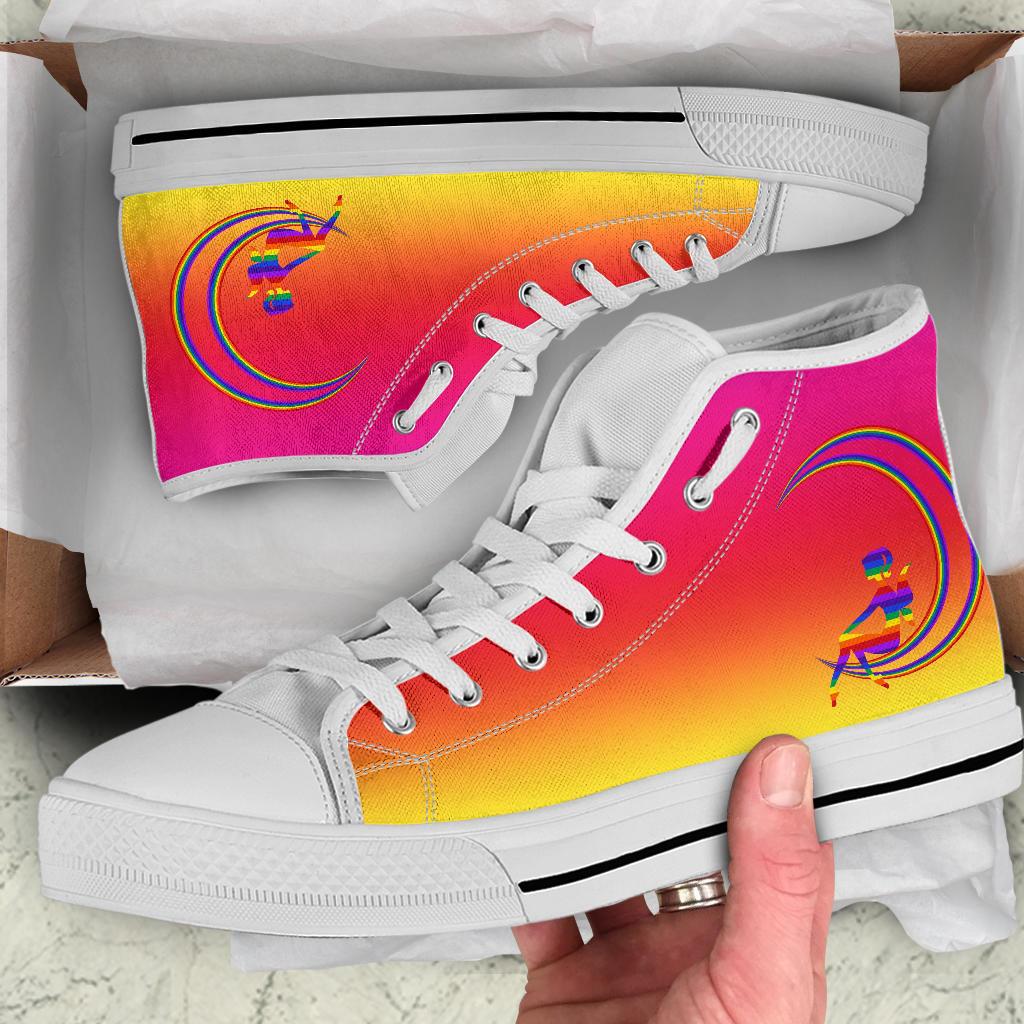 High Top Sneakers - Rainbow Fairy | Woman’s Colorful 