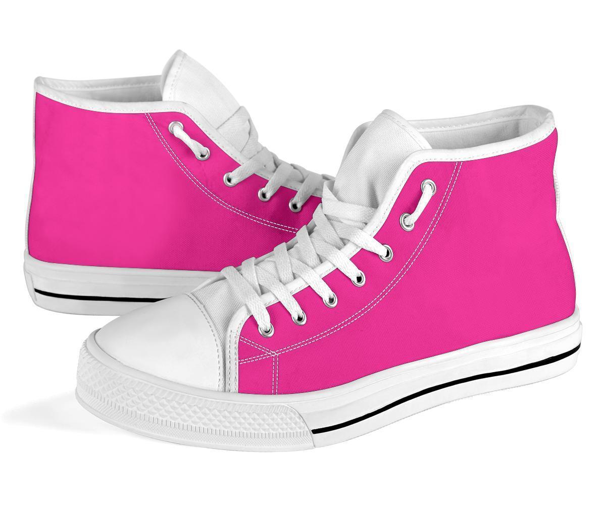 High Top Sneakers - Simply Pink | Blush Pink Flat Shoes 