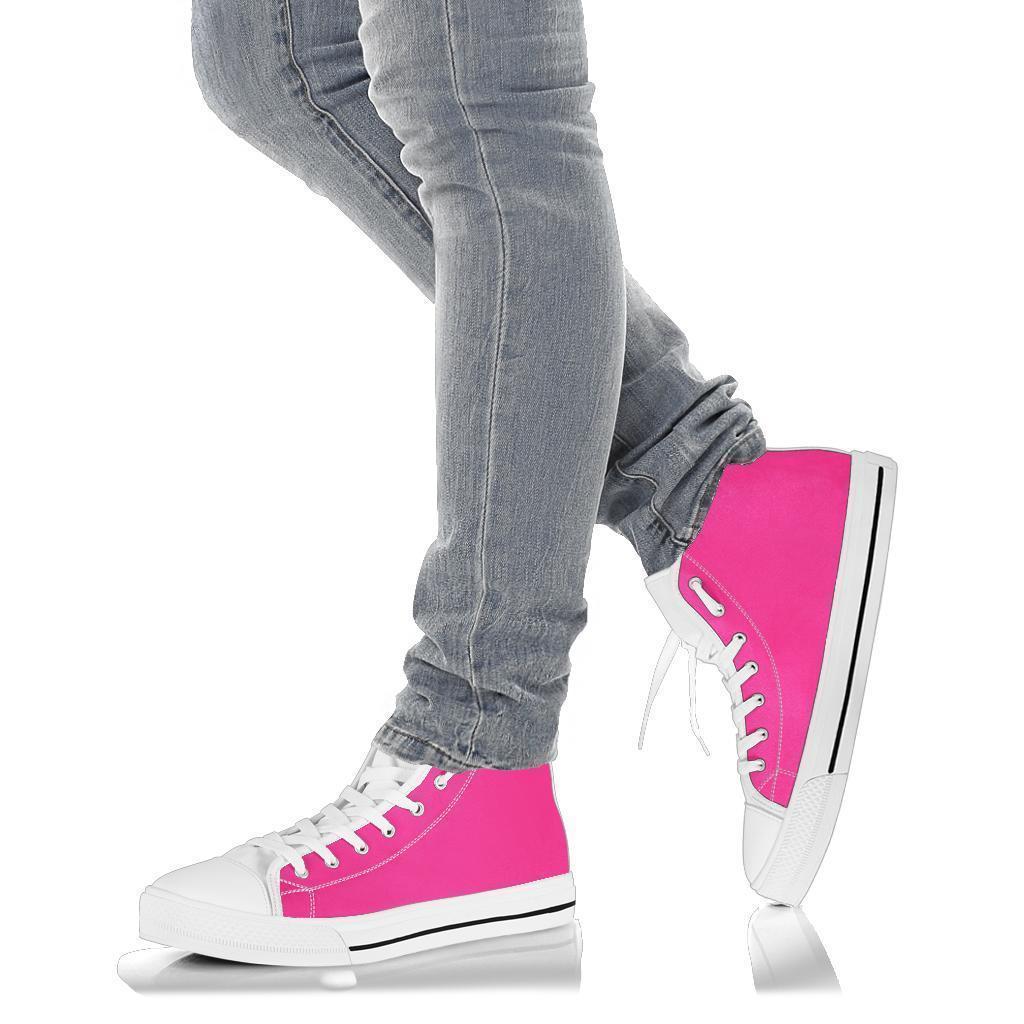High Top Sneakers - Simply Pink | Blush Pink Flat Shoes 
