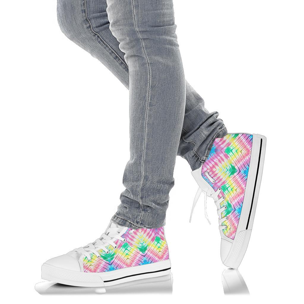 High Top Sneakers - Tie Dye Design #103 | Custom Shoes 
