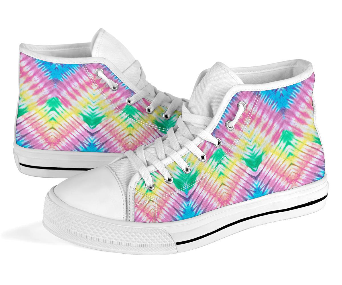 High Top Sneakers - Tie Dye Design #103 | Custom Shoes 