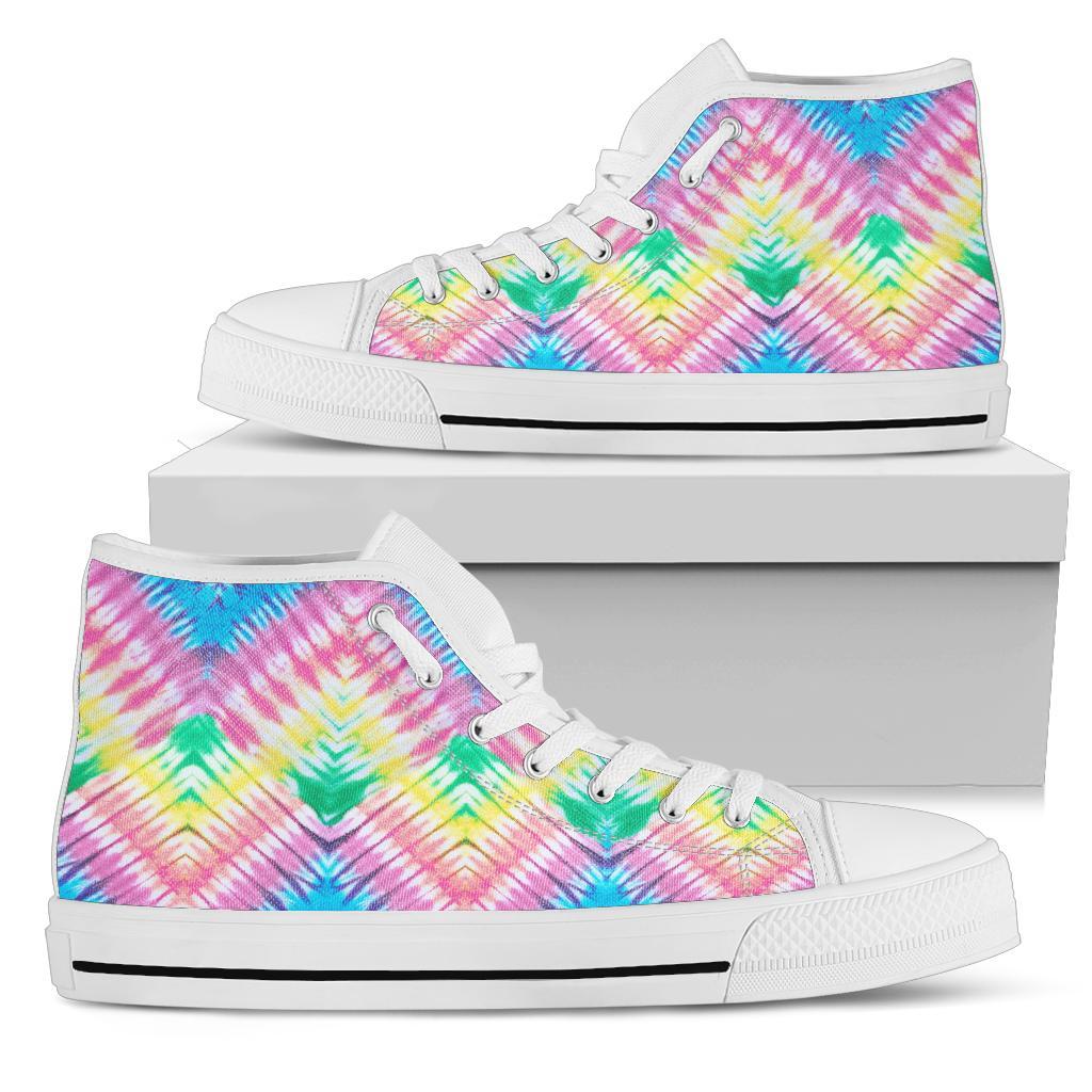 High Top Sneakers - Tie Dye Design #103 | Custom Shoes 