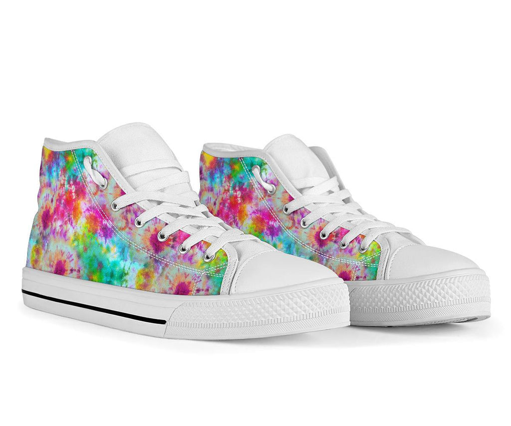 High Top Sneakers - Tie Dye Design #104 | Custom Shoes 