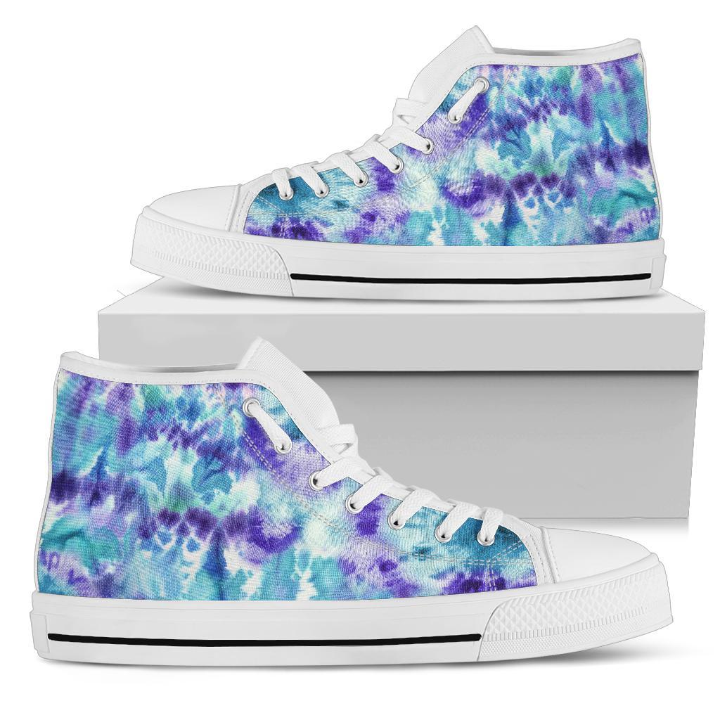 High Top Sneakers - Tie Dye Design #106 | Custom Shoes 