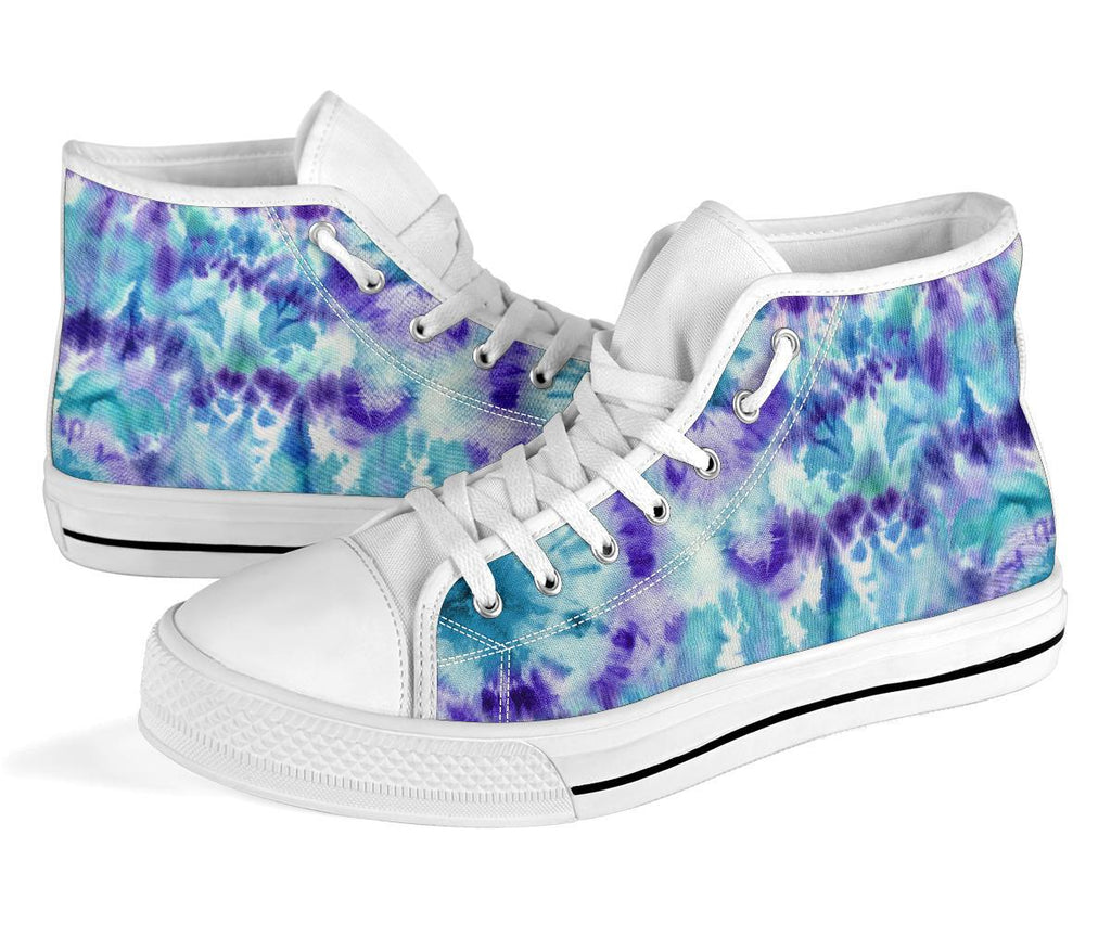 High Top Sneakers - Tie Dye Design #106 | Custom Shoes 