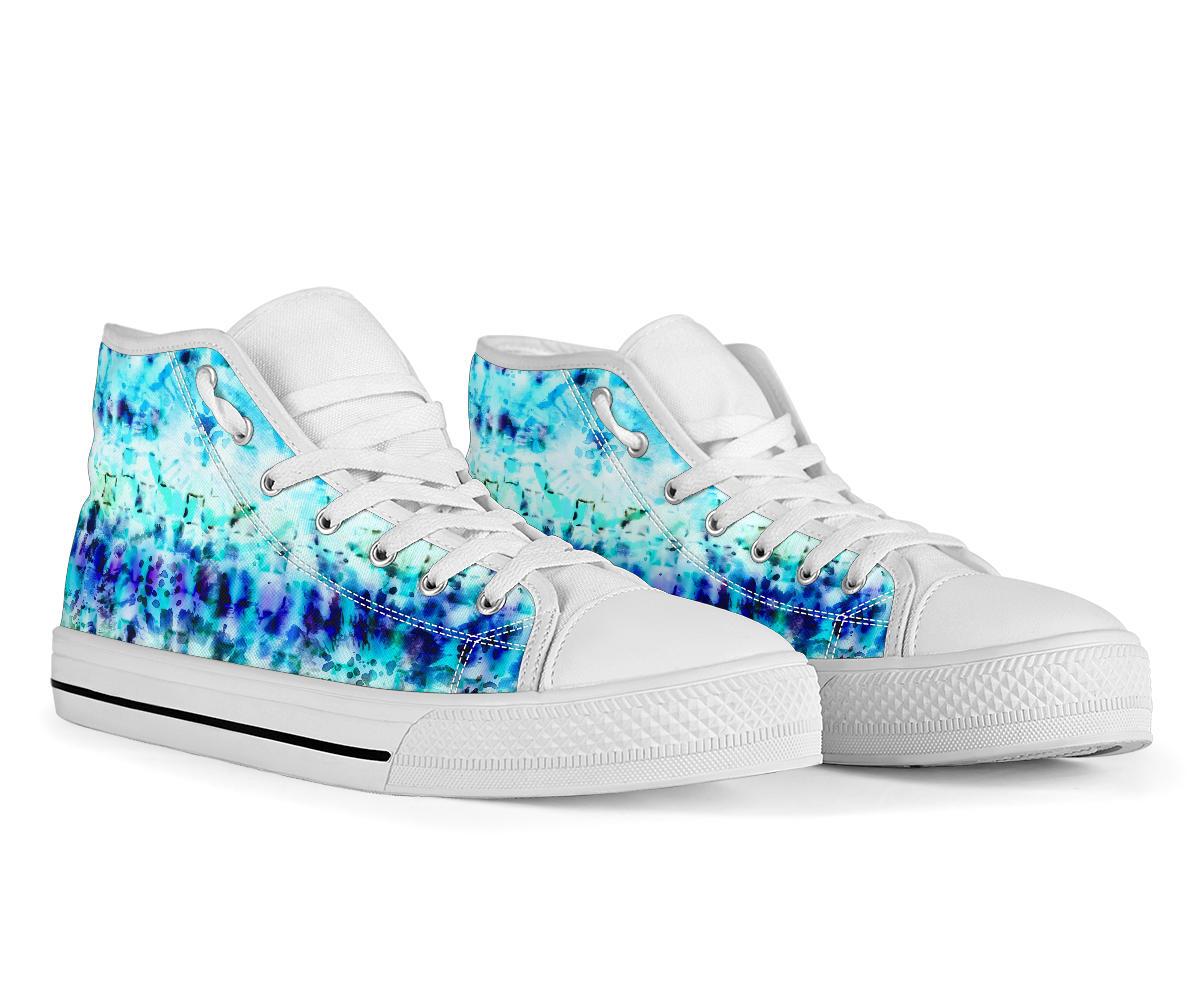 High Top Sneakers - Tie Dye Design #107 | Custom Shoes 