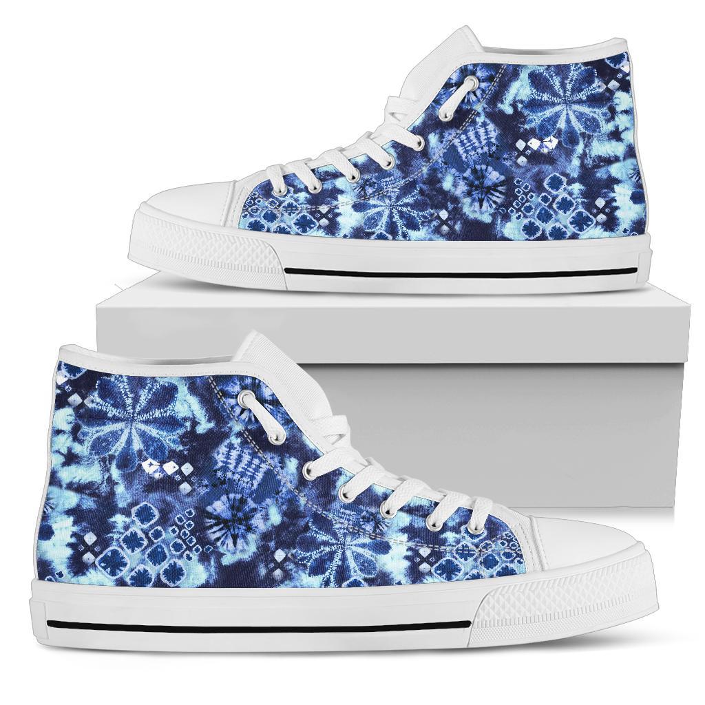 High Top Sneakers - Tie Dye Design #108 | Custom Shoes 