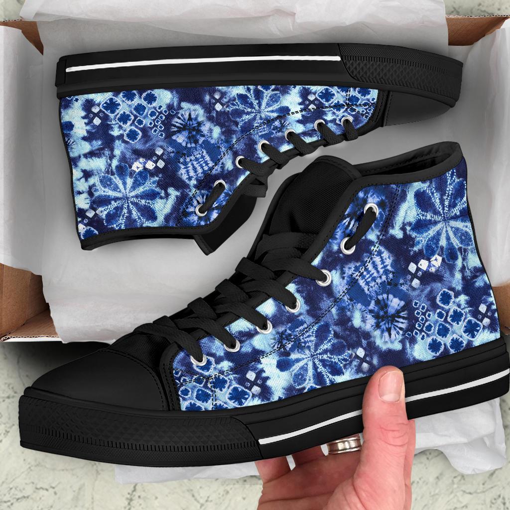 High Top Sneakers - Tie Dye Design #108 | Custom Shoes 