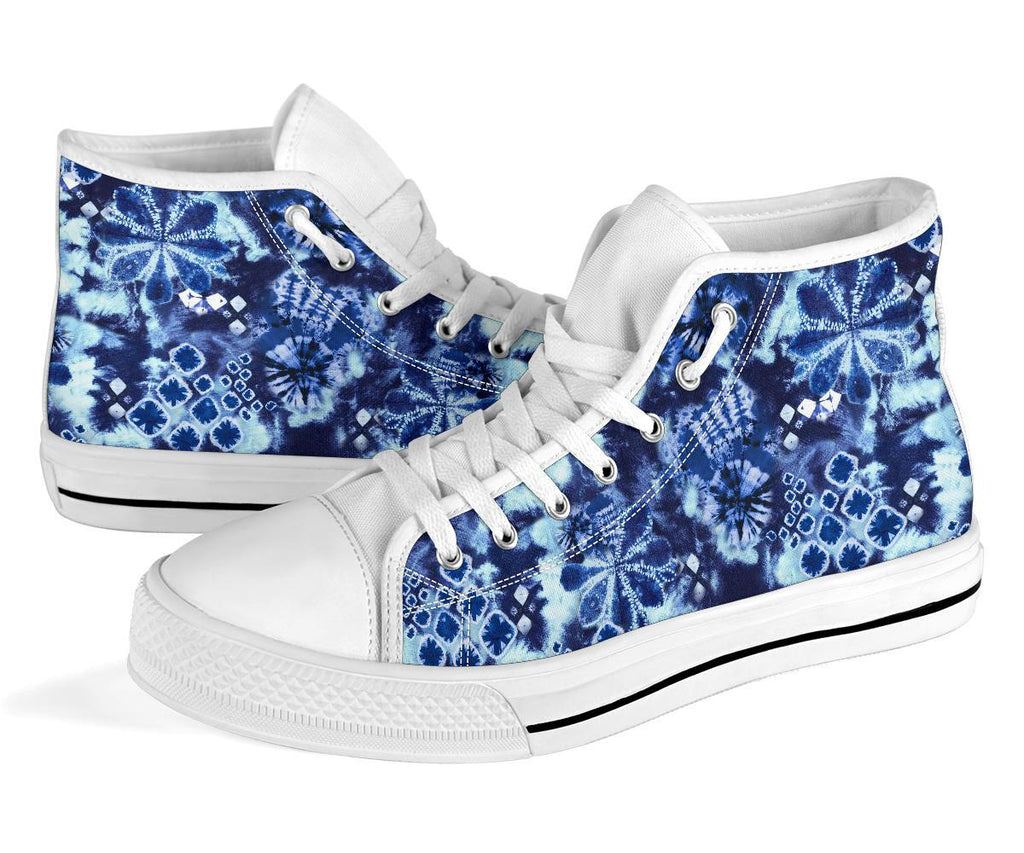 High Top Sneakers - Tie Dye Design #108 | Custom Shoes 