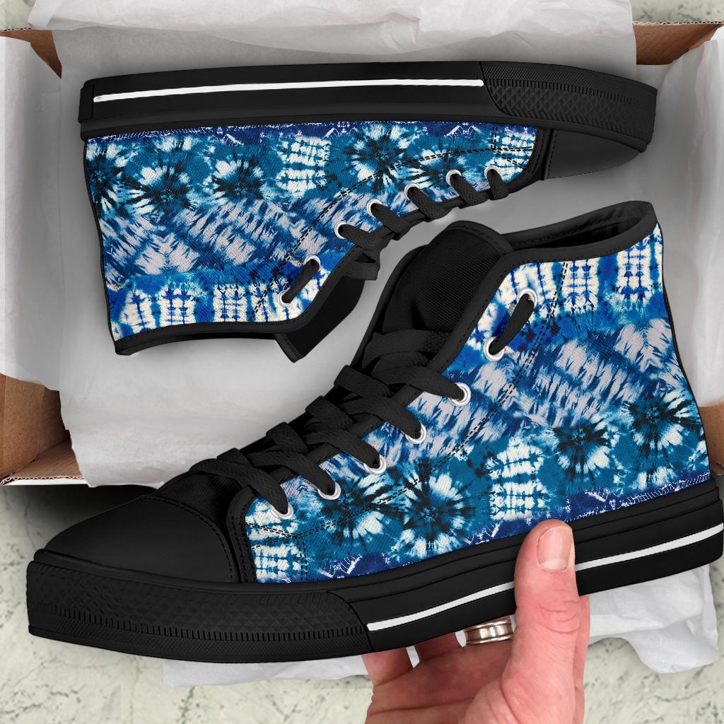 High Top Sneakers - Tie Dye Design #109 | Custom Shoes 