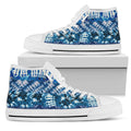 High Top Sneakers - Tie Dye Design #109 | Custom Shoes 