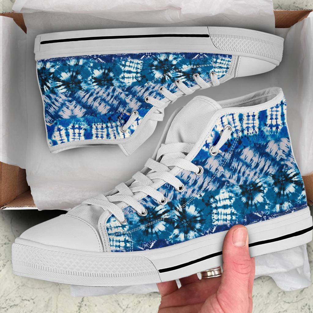 High Top Sneakers - Tie Dye Design #109 | Custom Shoes 