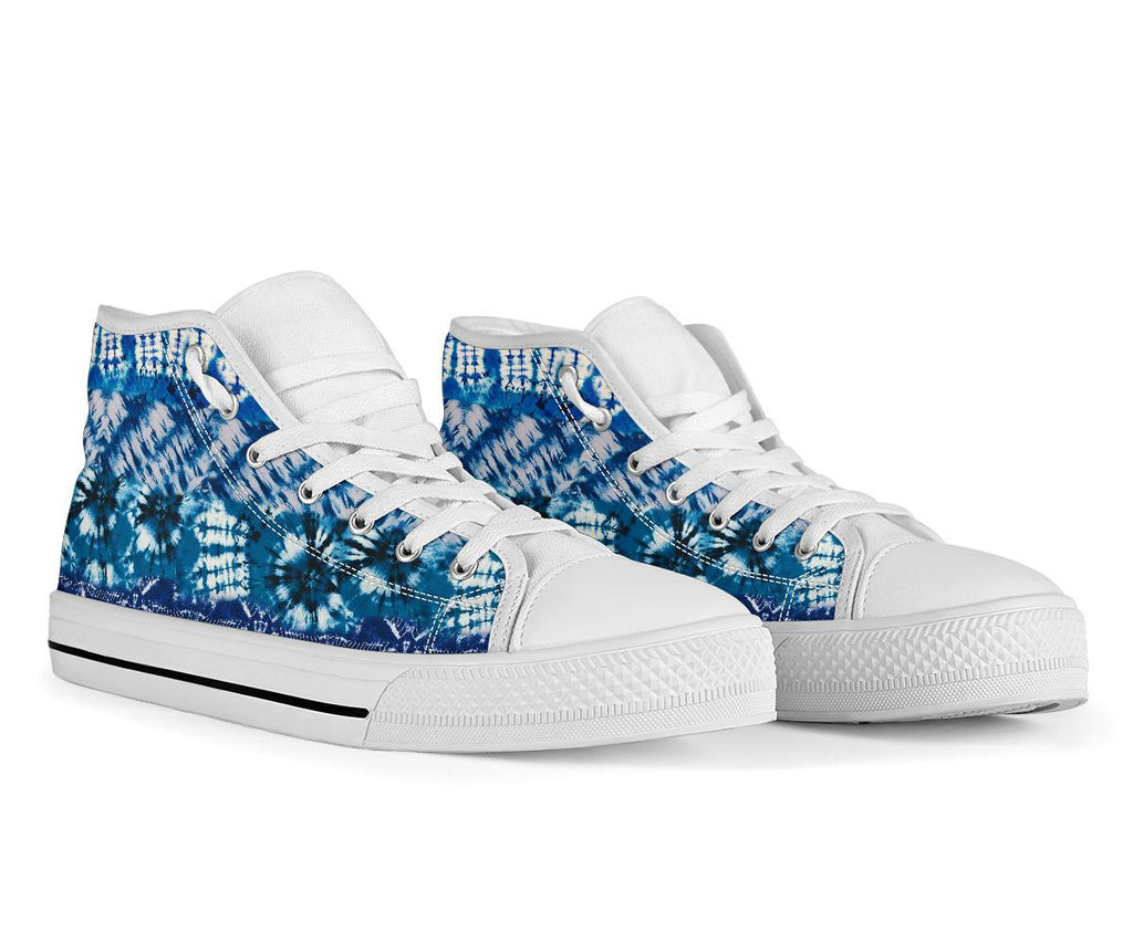High Top Sneakers - Tie Dye Design #109 | Custom Shoes 