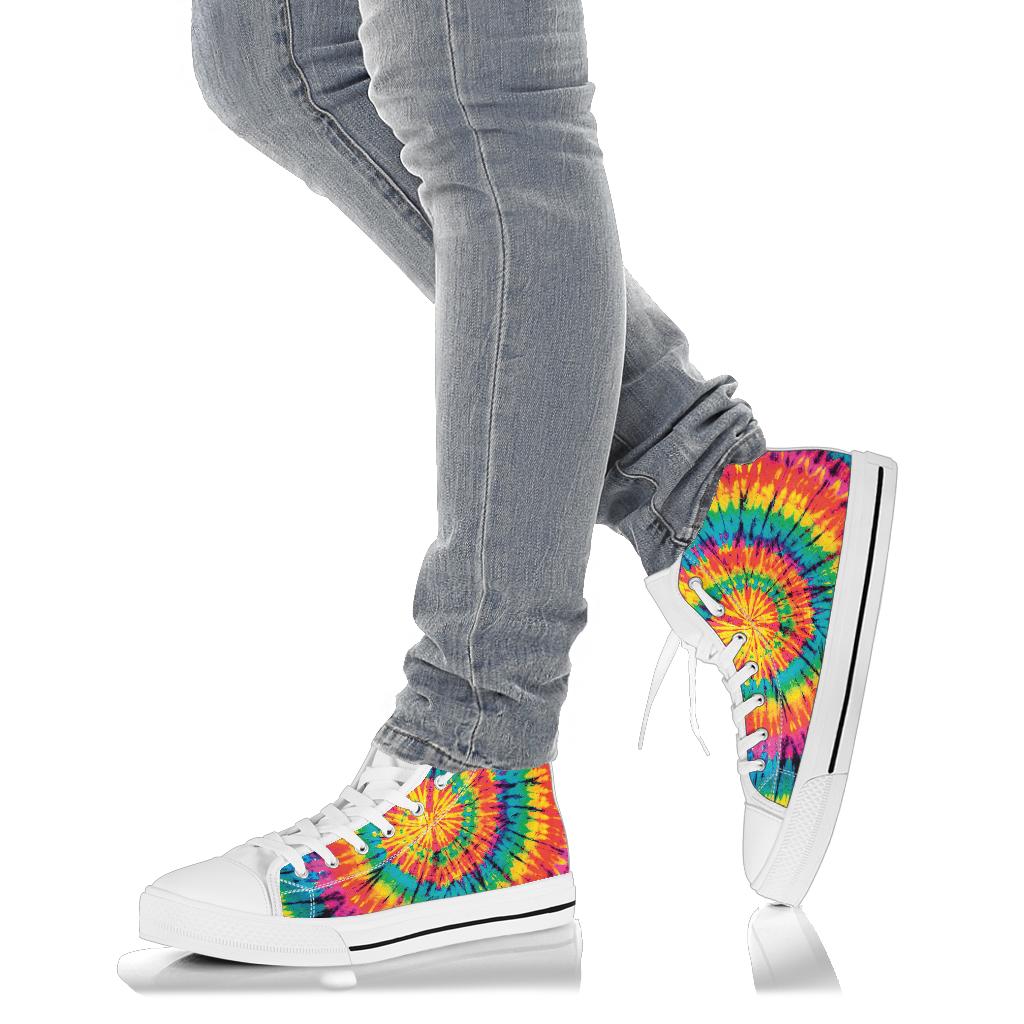High Top Sneakers - Tie Dye Design #116 | Custom Canvas