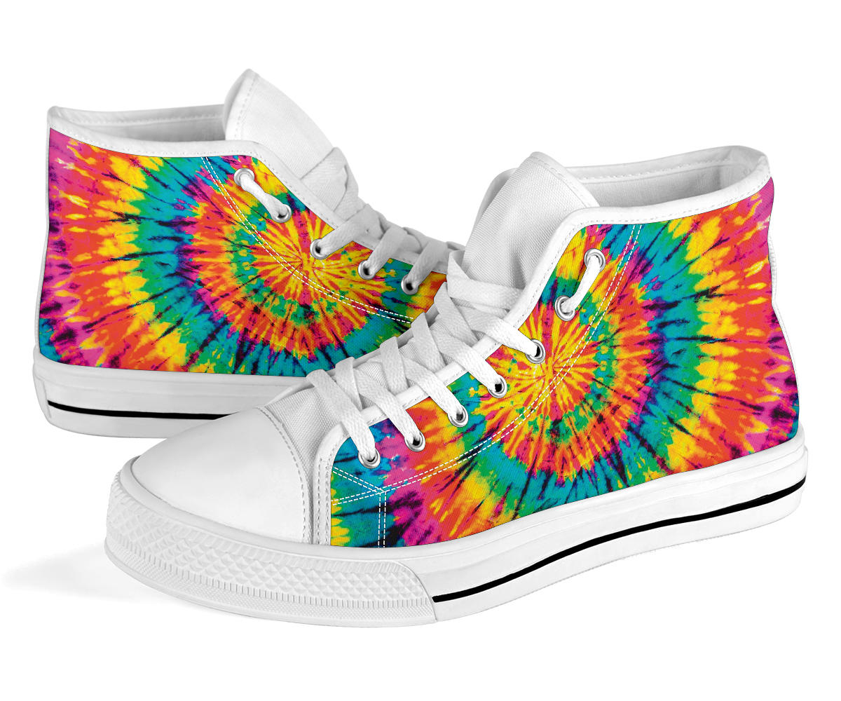 High Top Sneakers - Tie Dye Design #116 | Custom Canvas