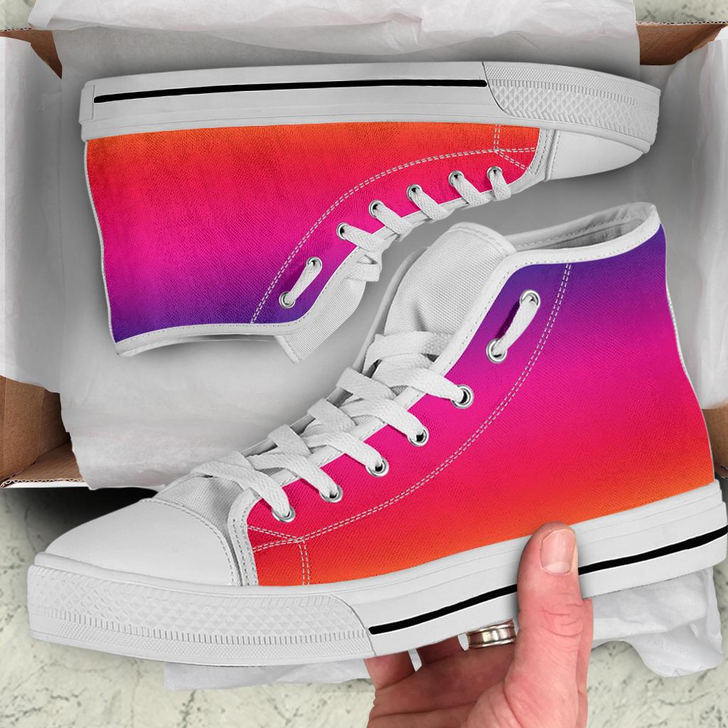 High Top Sneakers - Unisex Colorful Sneakers #1 | Custom 