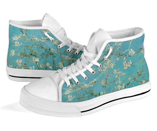 High Top Sneakers - Vintage Art | Vincent van Gogh: Almond