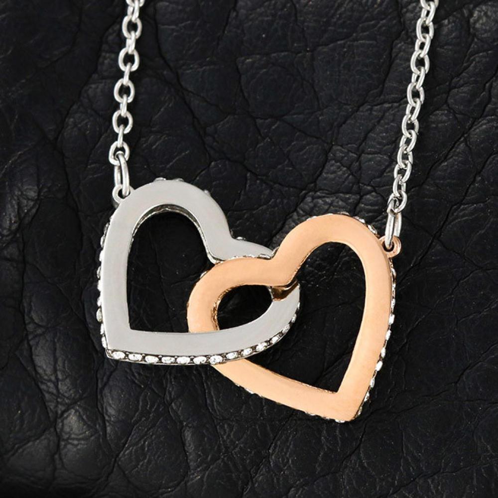 Interlocking Heart Necklace | Message Card - You & Me | ACES