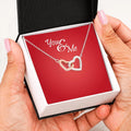 Interlocking Heart Necklace | Message Card - You & Me | ACES