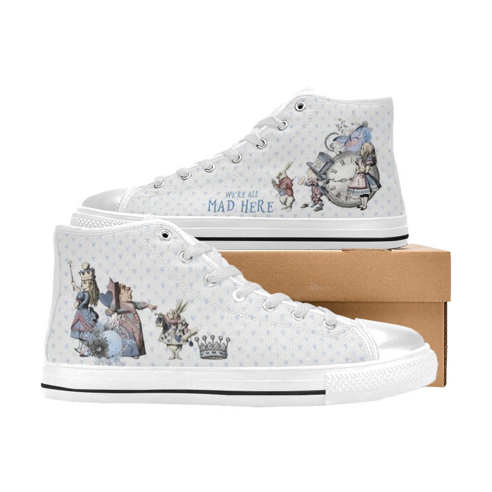Kids High Top Sneakers - Alice in Wonderland Gifts #102 