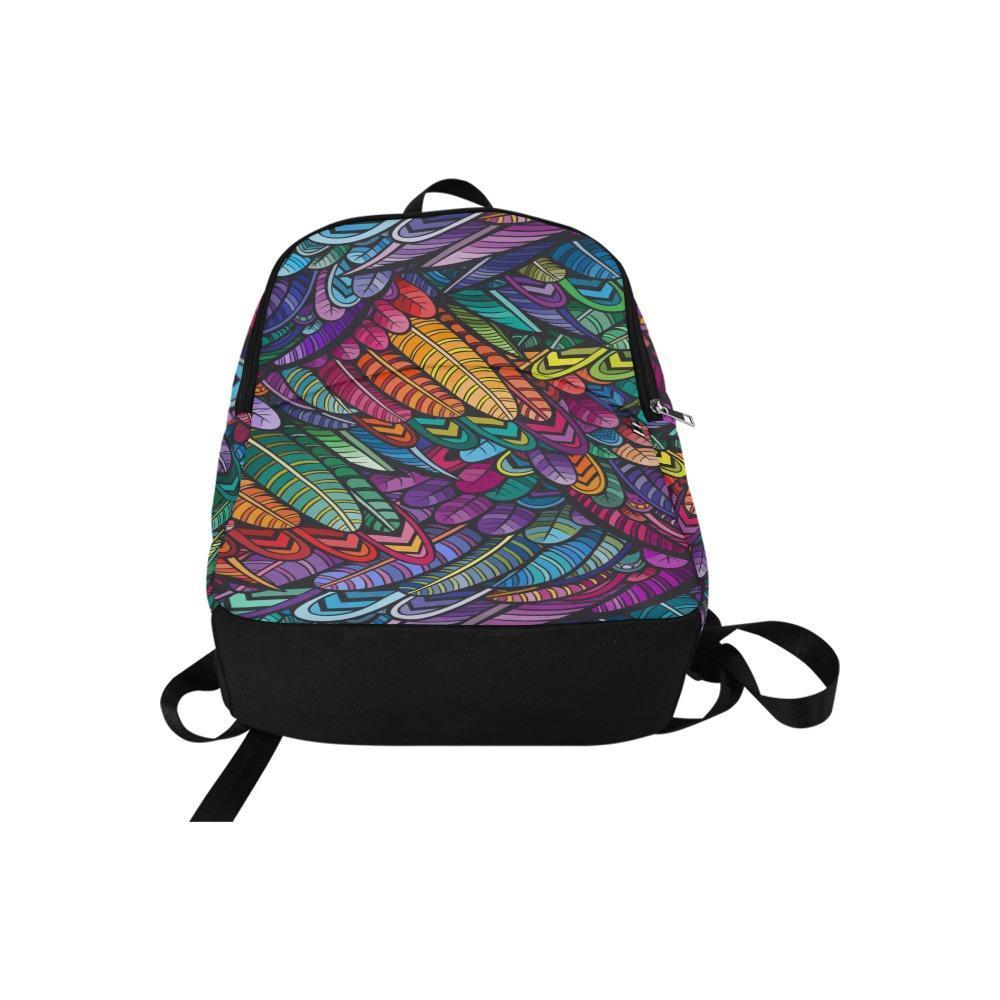 Laptop Backpack (Nylon) - Bohemian Colorful Feathers | ACES